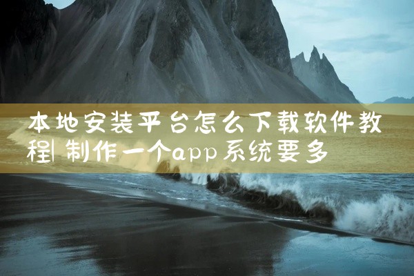 本地安装平台怎么下载软件教程