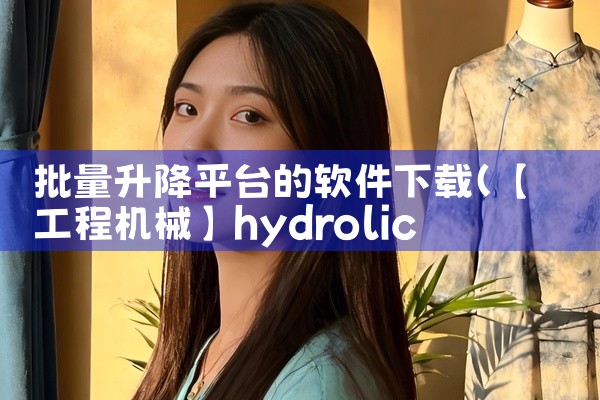 批量升降平台的软件下载