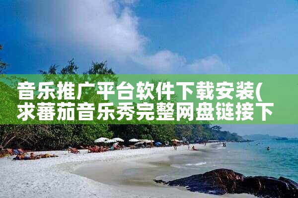 音乐推广平台软件下载安装