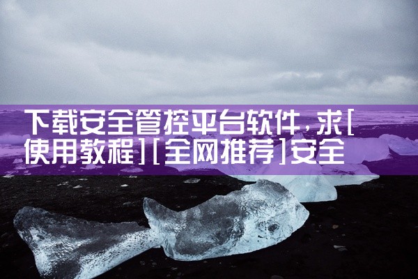下载安全管控平台软件